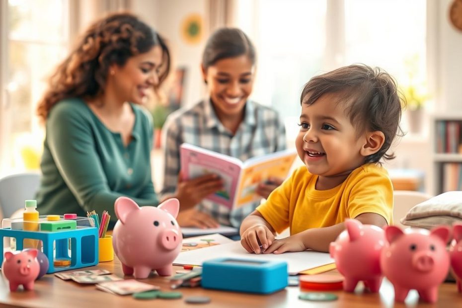 educação financeira infantil, crianças e dinheiro, finanças familiares